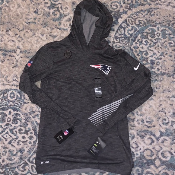 new england patriots hoodie grey